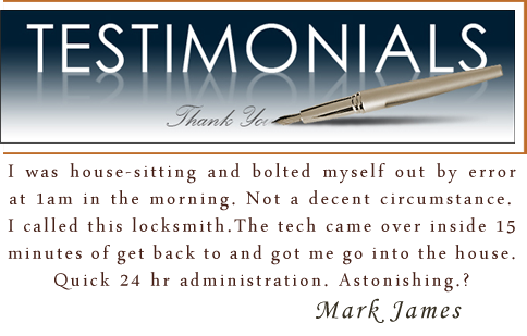 Locksmith Residential In Baltimore  MD testmonials